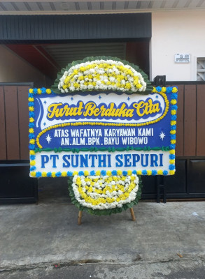 Papan Bunga Duka di Daha Barat